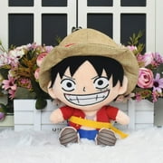 Senlix Plush Toy 9.8" Luffy Stuffed Animal, Soft Anime Plushies All Star Collection Cute Cartoon Doll for Kids Birthday Gift