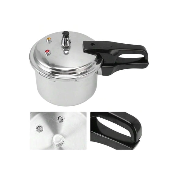 Senmeo 3 Sizes Aluminum Pressure Cooker (6.34-10.57Qt) | Pressure Release, Multi-Safety | Gas/Induction | Fast Stewing for Kitchen/Outdoor