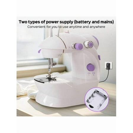 Senmeo Portable Electric Sewing Machine Pro: 12-Stitch Speed-Adjustable Multifunctional Tabletop Sewing Tool With Overlock, LED Light & Foot Pedal