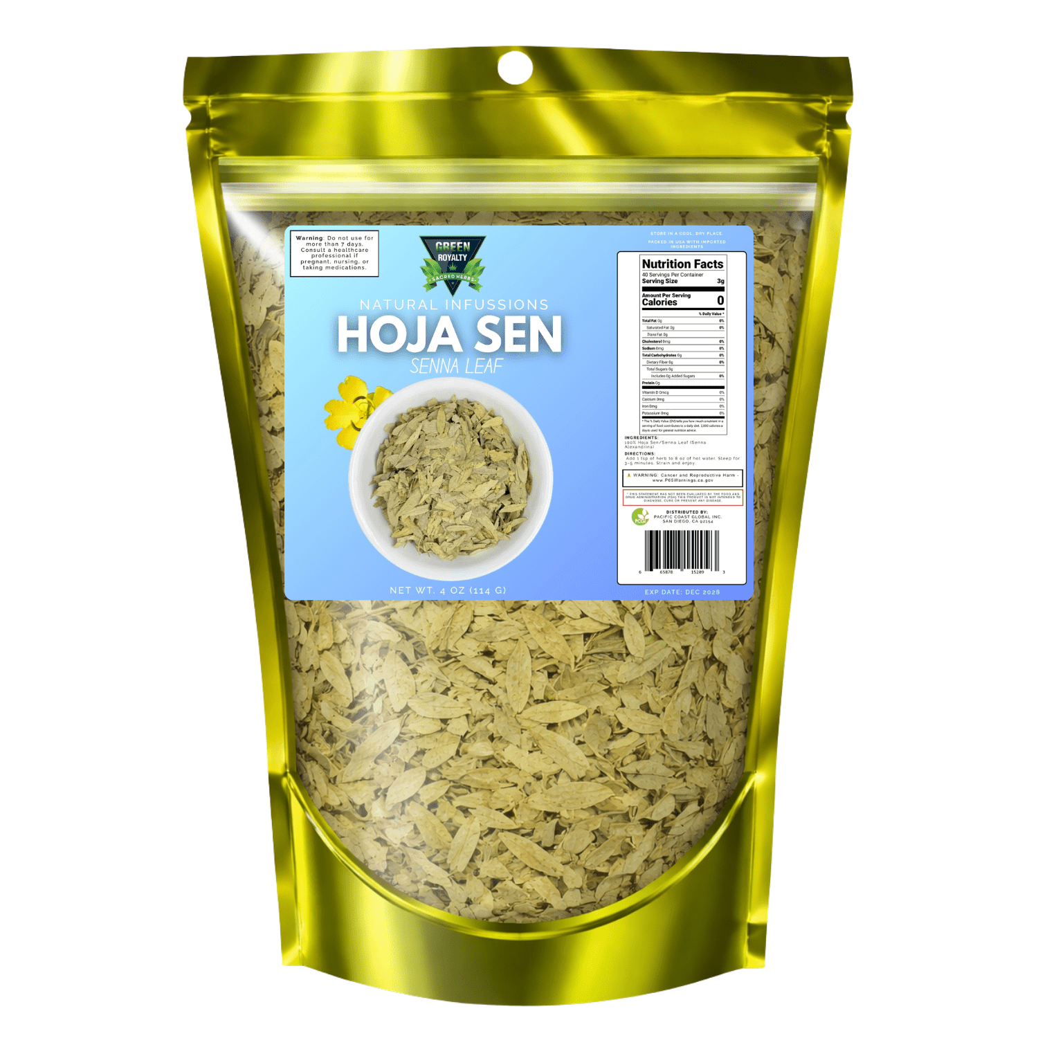 senna、他の方はご購入ご遠慮下さい Green Royalty Senna Leaf Herbal Tea, 4 oz | Loose Leaf Herbal