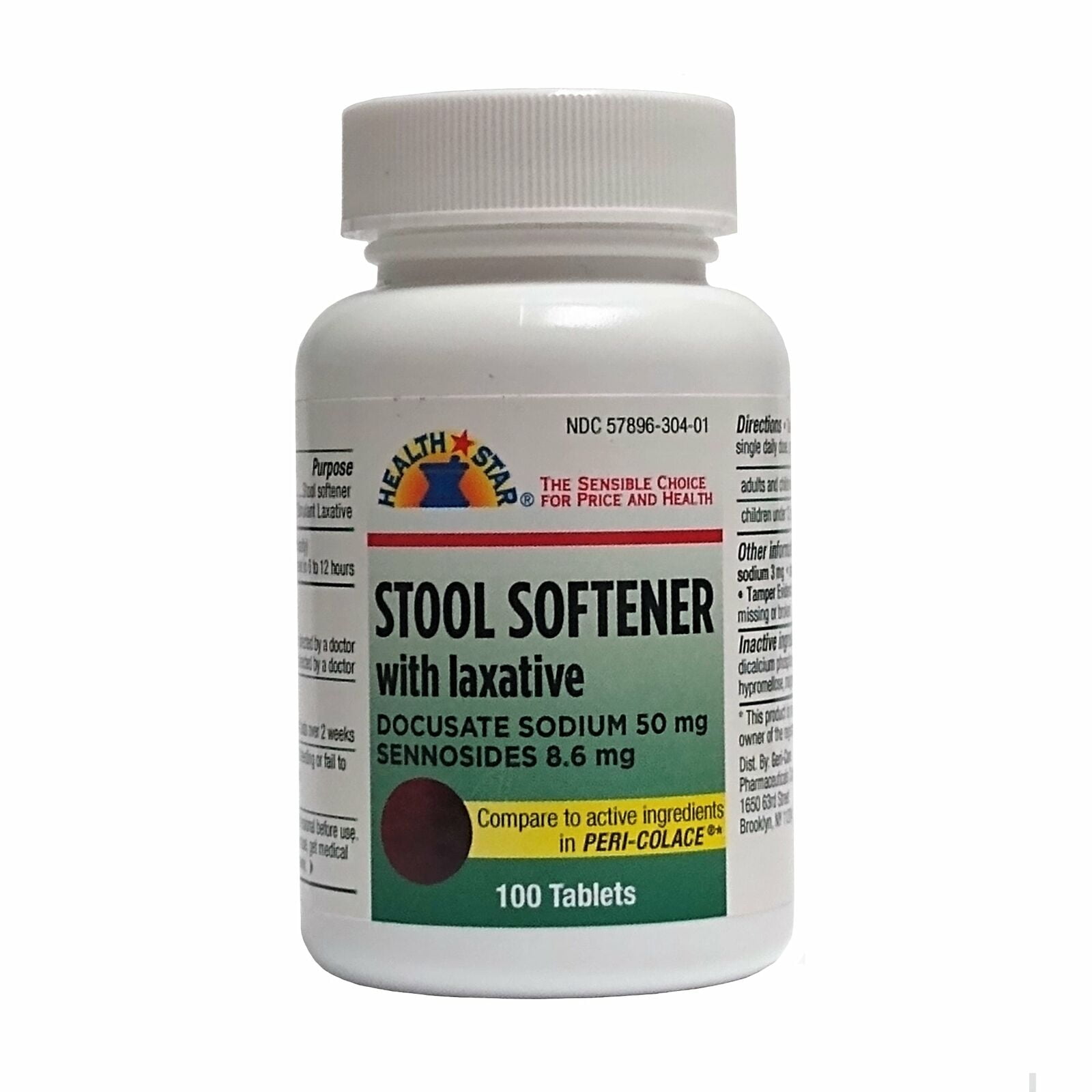 Senna Plus | Natural Vegetable Laxative with Stool Softener - 200 Count Tablets