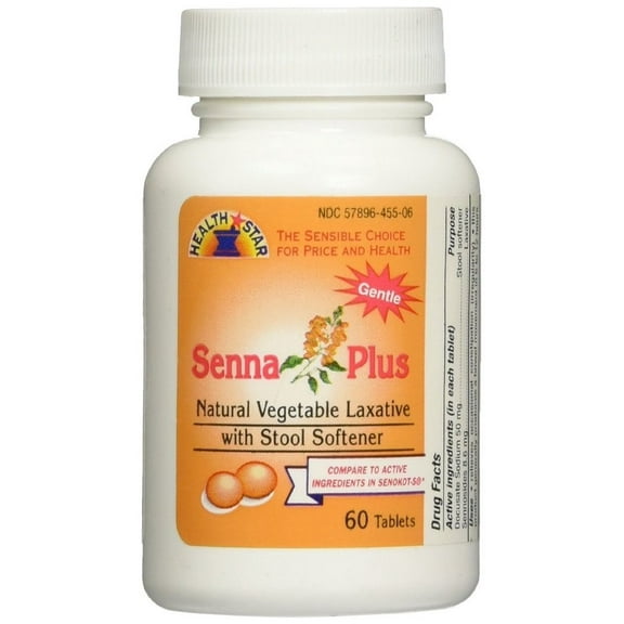 Senna Plus Tablets, 8.6-50mg, 60ct (2 Pack)