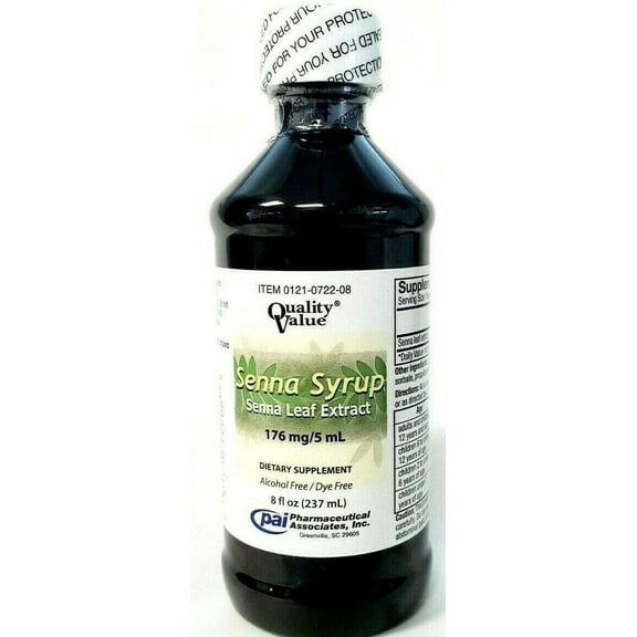 Senna Syrup, 176mg/5mL, 8oz (2 Pack)