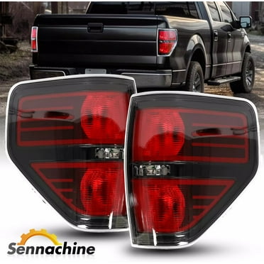 Sennachine 2009-2014 Ford F-150 Pickup Truck Rear Tail Lights Brake Lamps Assembly