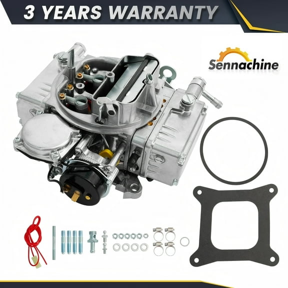 Sennachine 4 Barrel 650 CFM Double-Pumper Carburetor Electric Choke BR-67255 Carb