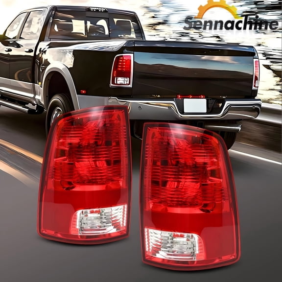Sennachine Pair Tail Lights For 2009-2018 Dodge Ram 1500 2500 3500 Rear Brake