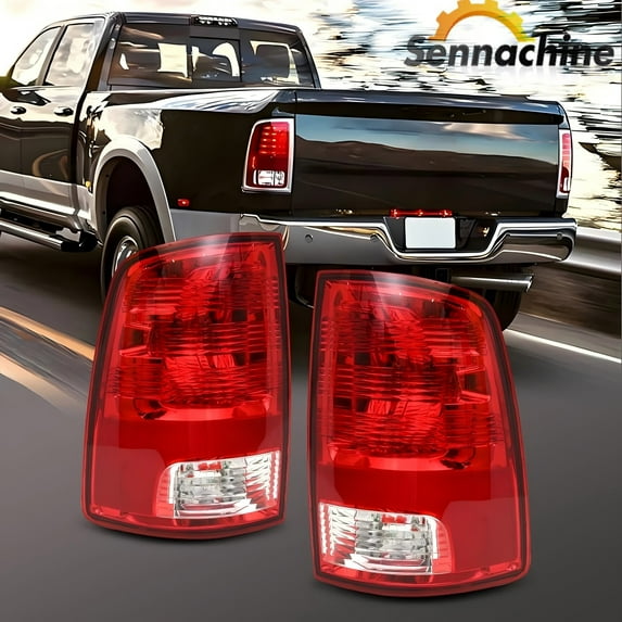 Sennachine Pair Tail Lights For 2009-2018 Dodge Ram 1500 2500 3500 Rear Brake