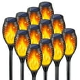 thumbnail image 1 of Sennachine Waterproof LED Solar Lights, Plastic Flickering Flame Effect, (12 Pack), 1 of 9