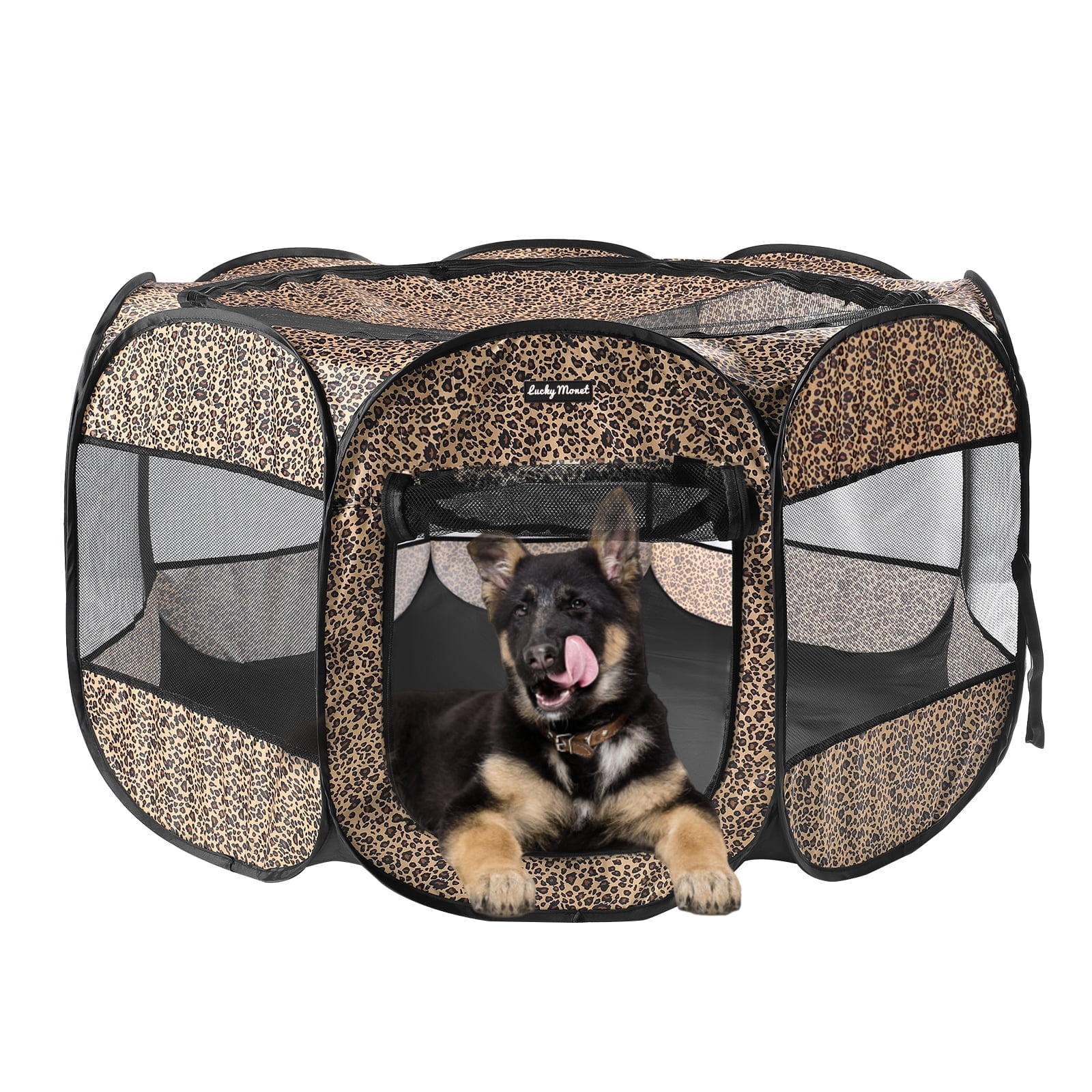 Sennaux Pet Playpen Pop Up Dog Kennel Tent Indoor Outdoor Fence for Dogs Cats Walmart