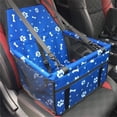 thumbnail image 1 of Sennaux Pet Car Seat Front Pet Dog Booster Seat Carrier Protector for Dogs Cats Puppy, with PVC Tube, Blue, 1 of 7