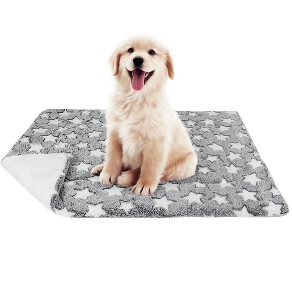 Sennaux Pet Dog Bed Reversible Fleece Crate Mat for Dogs Cats Puppies