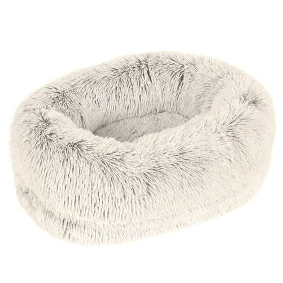 Sennaux Plush Orthopedic Pet Bed for Dogs Cats Bolster with Foam, Washable, L