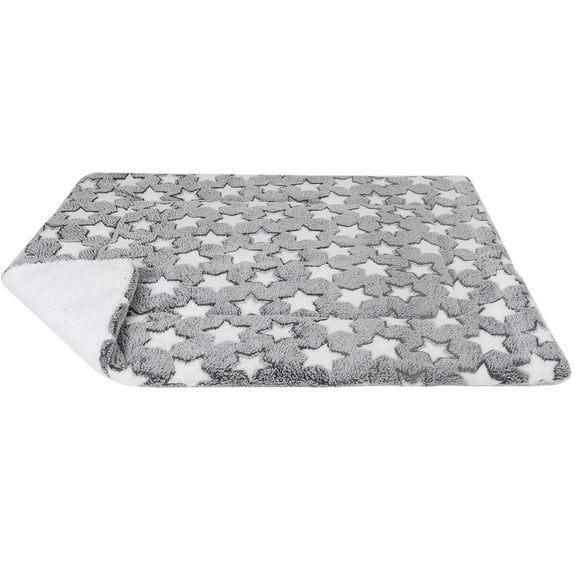 Sennaux Soft Dog Cat Crate Bed Blanket Reversible Fleece Pet Bed Kennel Pads