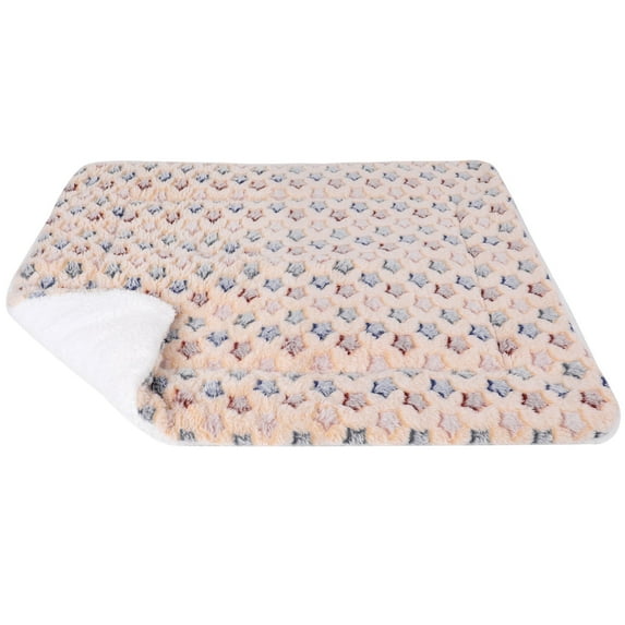 Sennaux Soft Dog Cat Crate Bed Blanket Reversible Fleece Pet Bed Kennel Pads