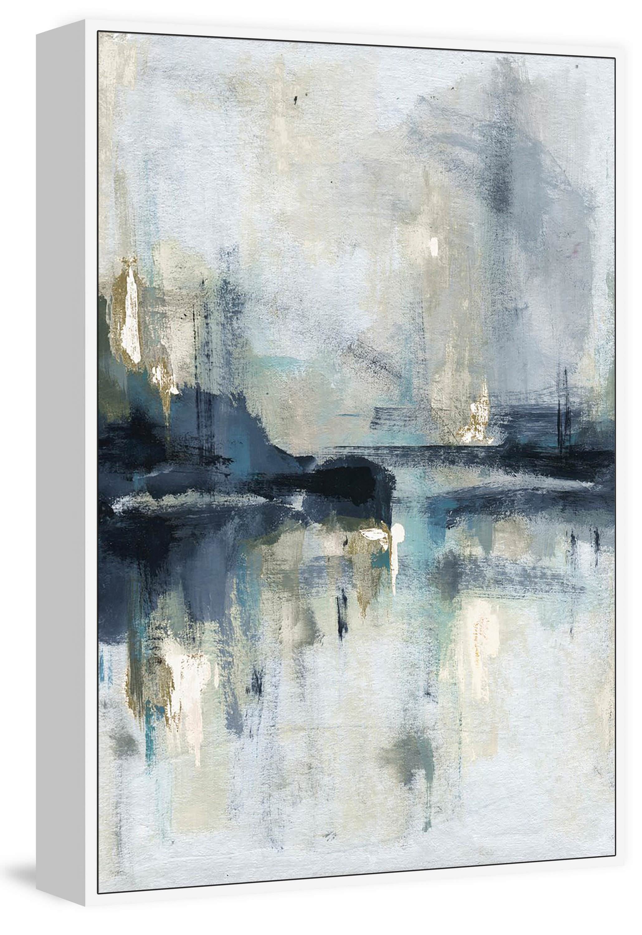 Senne Flueve II Floater Framed Painting Print on Canvas