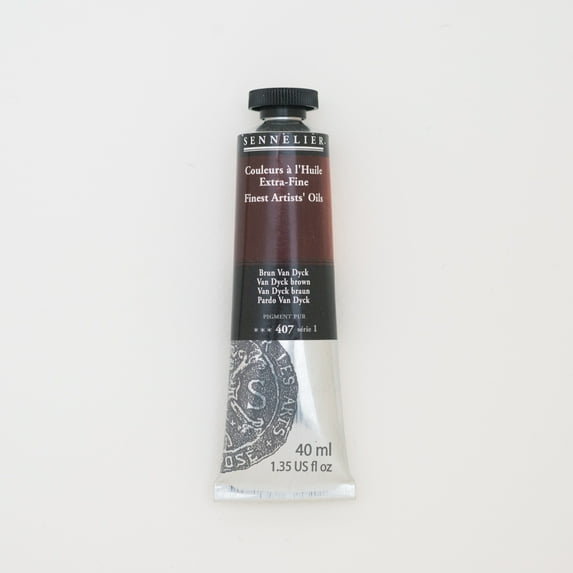 Sennelier Artists' Oil Color, 40ml Tube, Van Dyck Brown S1