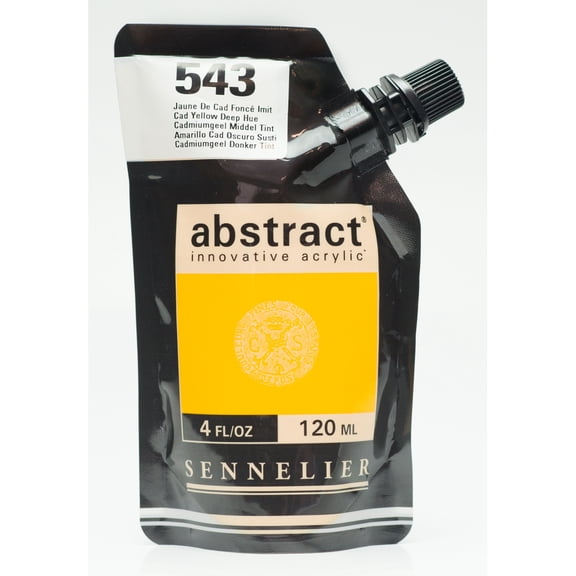 Sennelier Abstract Acrylic, 120ml, Satin, Cadmium Yellow Deep Hue