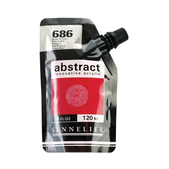 Sennelier Abstract Acrylic, 120ml, Satin, Primary Red