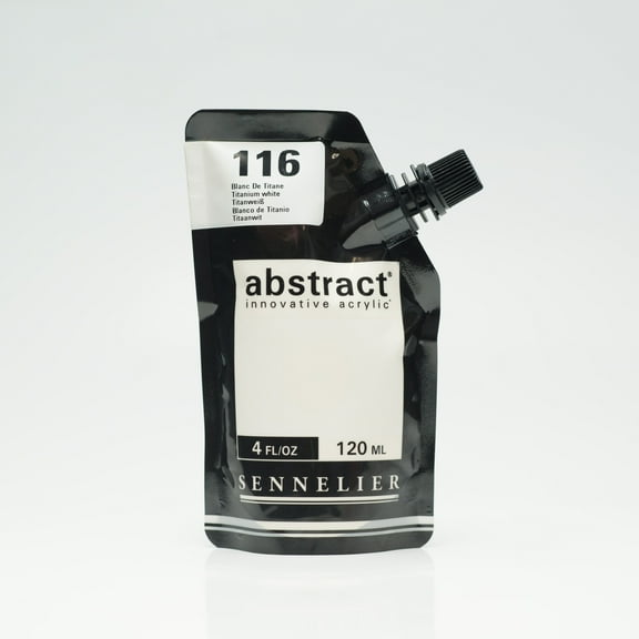 Sennelier Abstract Acrylic, 120ml, Satin, Titanium White