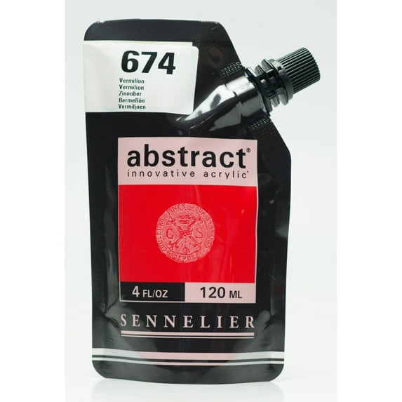 Sennelier Abstract Acrylic, 120ml, Satin, Vermillion