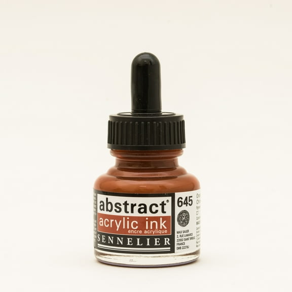 Sennelier Abstract Acrylic Ink, 30ml Bottle, Chinese Orange