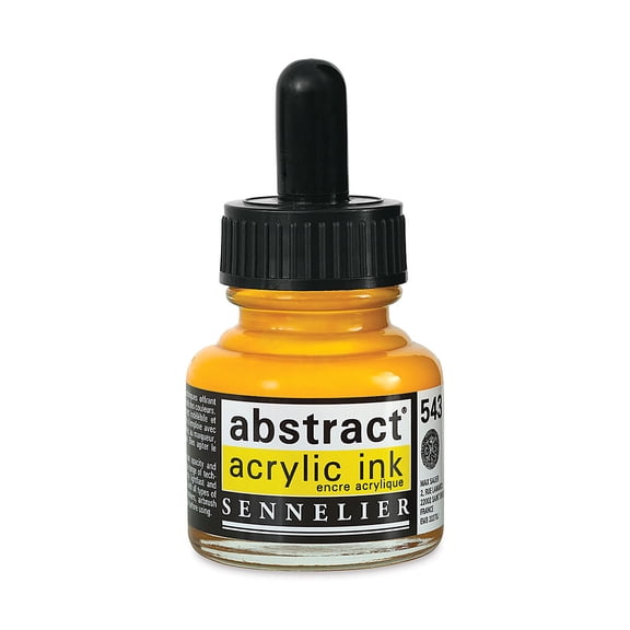 Sennelier Abstract Acrylic Ink - Cadmium Yellow Deep Hue, 1 oz