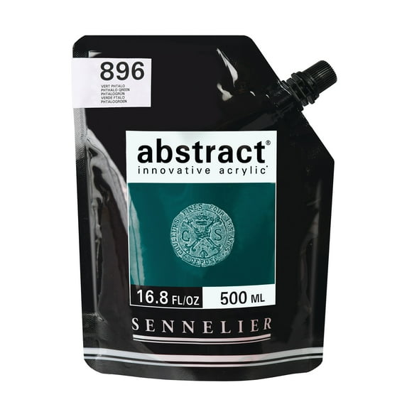 Sennelier Abstract Acrylics, Satin, 500ml, Phtalo Green
