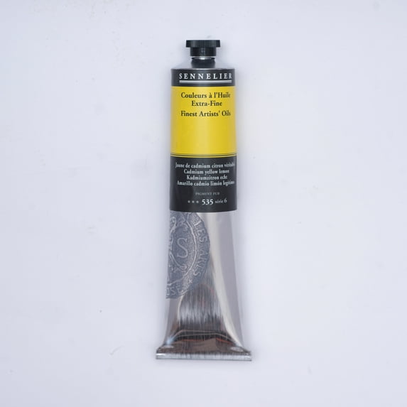 Sennelier Artists' Oil Color, 200ml Tube, Cadmium Yellow Lemon S6