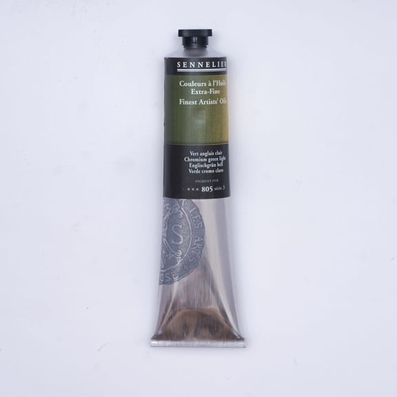 Sennelier Artists' Oil Color, 200ml Tube, Chromium Green Light