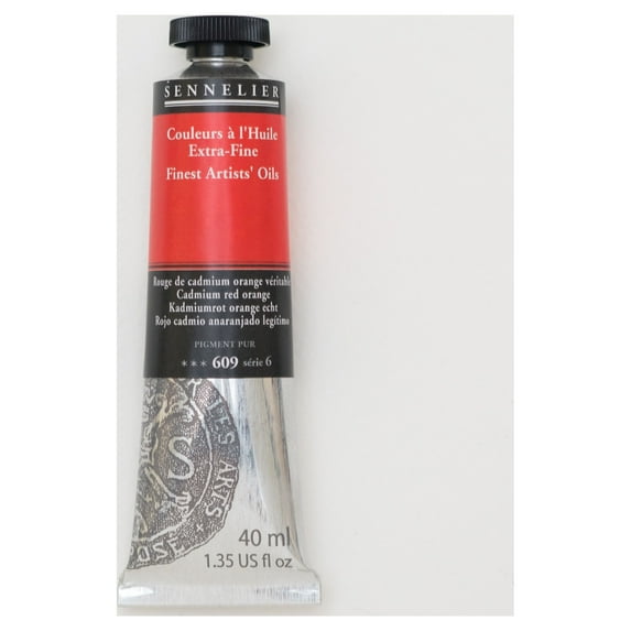 Sennelier Artists' Oil Color, 40ml Tube, Cadmium Red Orange S6