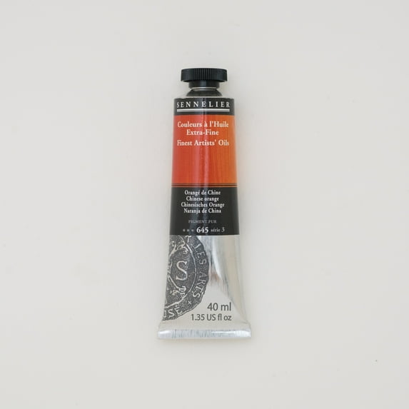 Sennelier Artists' Oil Color, 40ml Tube, Chinese Orange S3