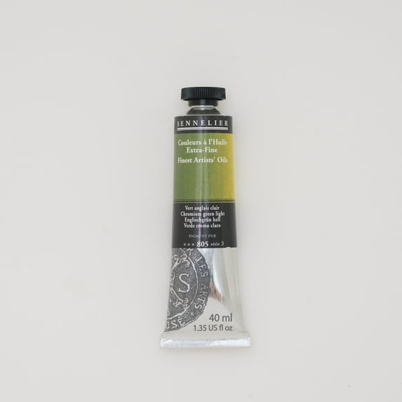Sennelier Artists' Oil Color, 40ml Tube, Chromium Green Light S3