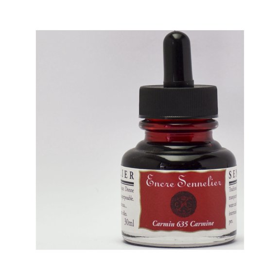 Sennelier Drawing Ink, 30ml Bottle, Carmine