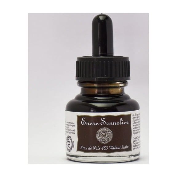Sennelier Drawing Ink, 30ml Bottle, Walnut Stain