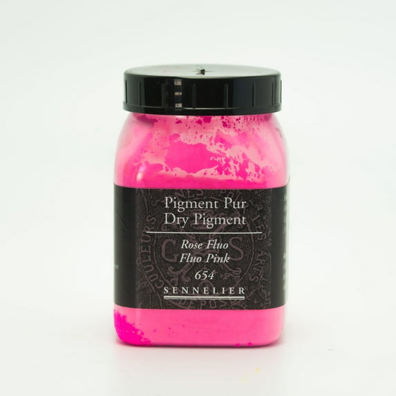 Sennelier Dry Pigment, 100g Jar, Fluorescent Pink
