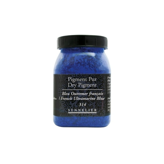 Sennelier Dry Pigment, 90g Jar, French Ultramarine Blue
