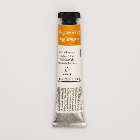 Sennelier Egg Tempera, 21m Tube, Indian Yellow S3