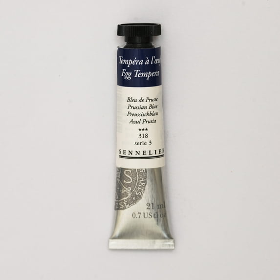 Sennelier Egg Tempera, 21m Tube, Prussian Blue S3