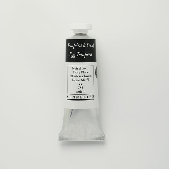 Sennelier Egg Tempera, 34m Tube, Ivory Black