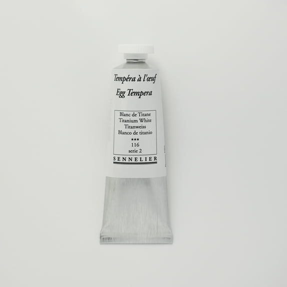 Sennelier Egg Tempera, 34m Tube, Titanium White
