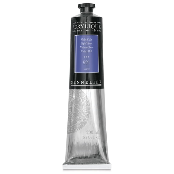 Sennelier Extra-Fine Artists' Acrylic Color, 200ml Tube, Light Violet S2