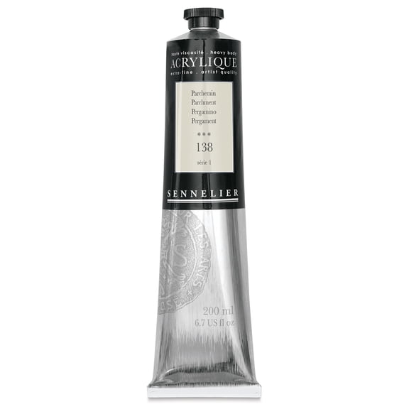 Sennelier Extra-Fine Artists' Acrylic Color, 200ml Tube, Parchment S1