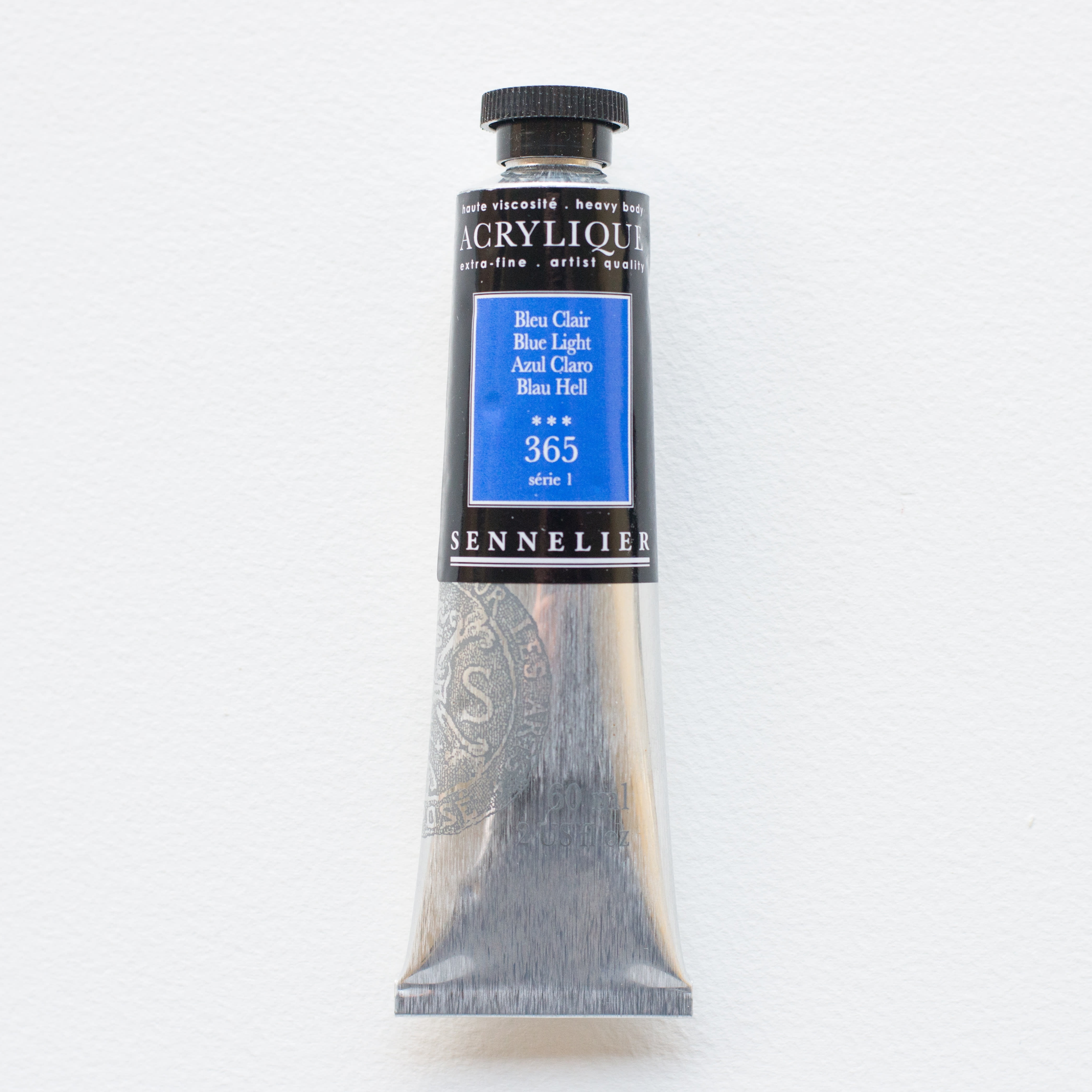 Sennelier Extra-Fine Artists' Acrylic Color, 60ml Tube, Blue Light S1