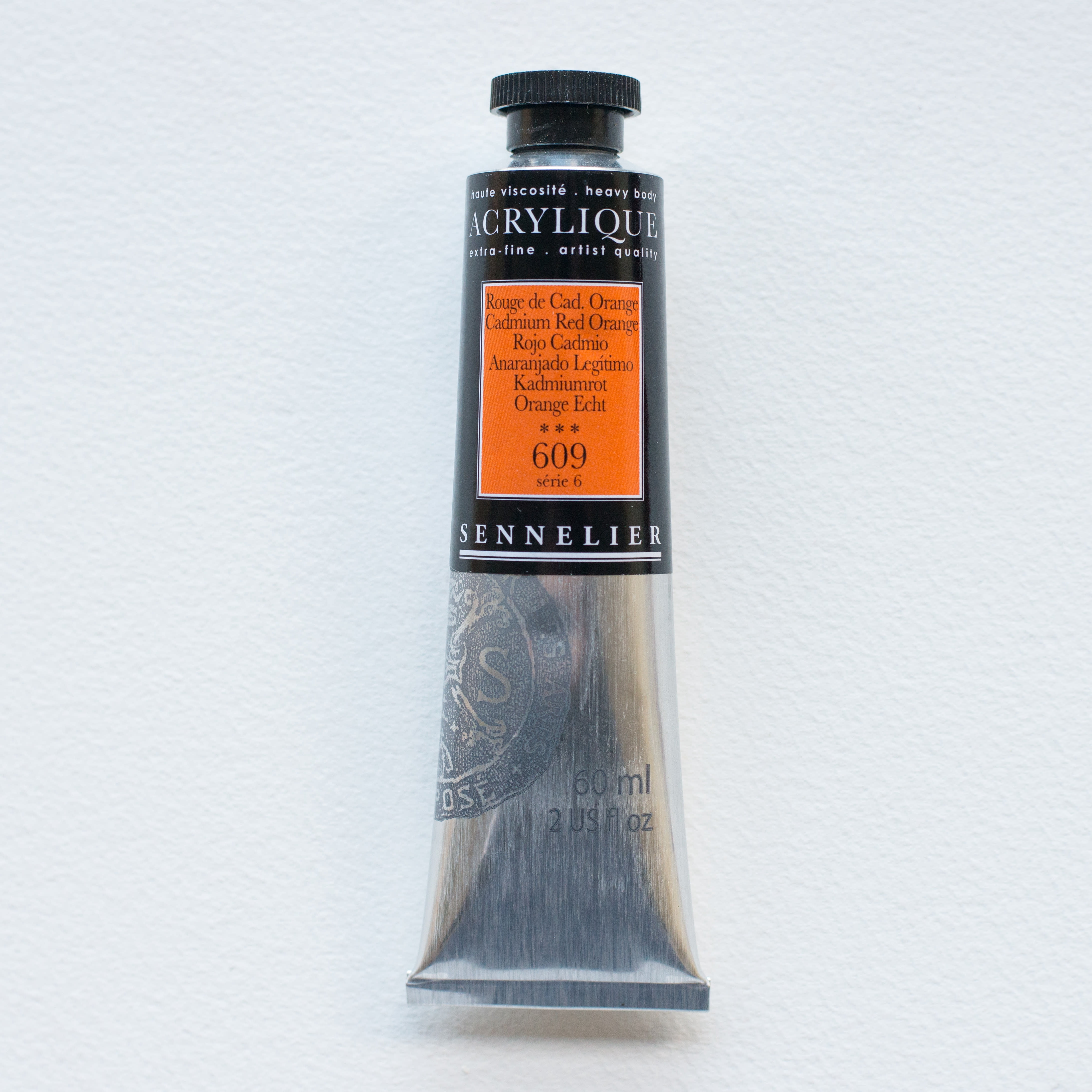 Sennelier Extra-Fine Artists' Acrylic Color, 60ml Tube, Cadmium Red ...