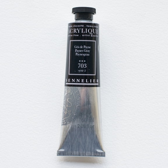 Sennelier Extra-Fine Artists' Acrylic Color, 60ml Tube, Payne's Gray S2