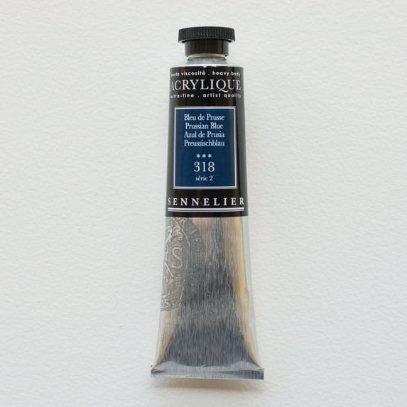 Sennelier Extra-Fine Artists' Acrylic Color, 60ml Tube, Prussian Blue S2