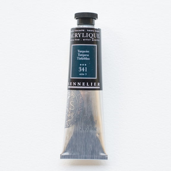 Sennelier Extra-Fine Artists' Acrylic Color, 60ml Tube, Turquoise S3