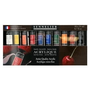 Sennelier Extra-Fine Artists Acrylic Set, 10-Color Set, 21ml Tubes