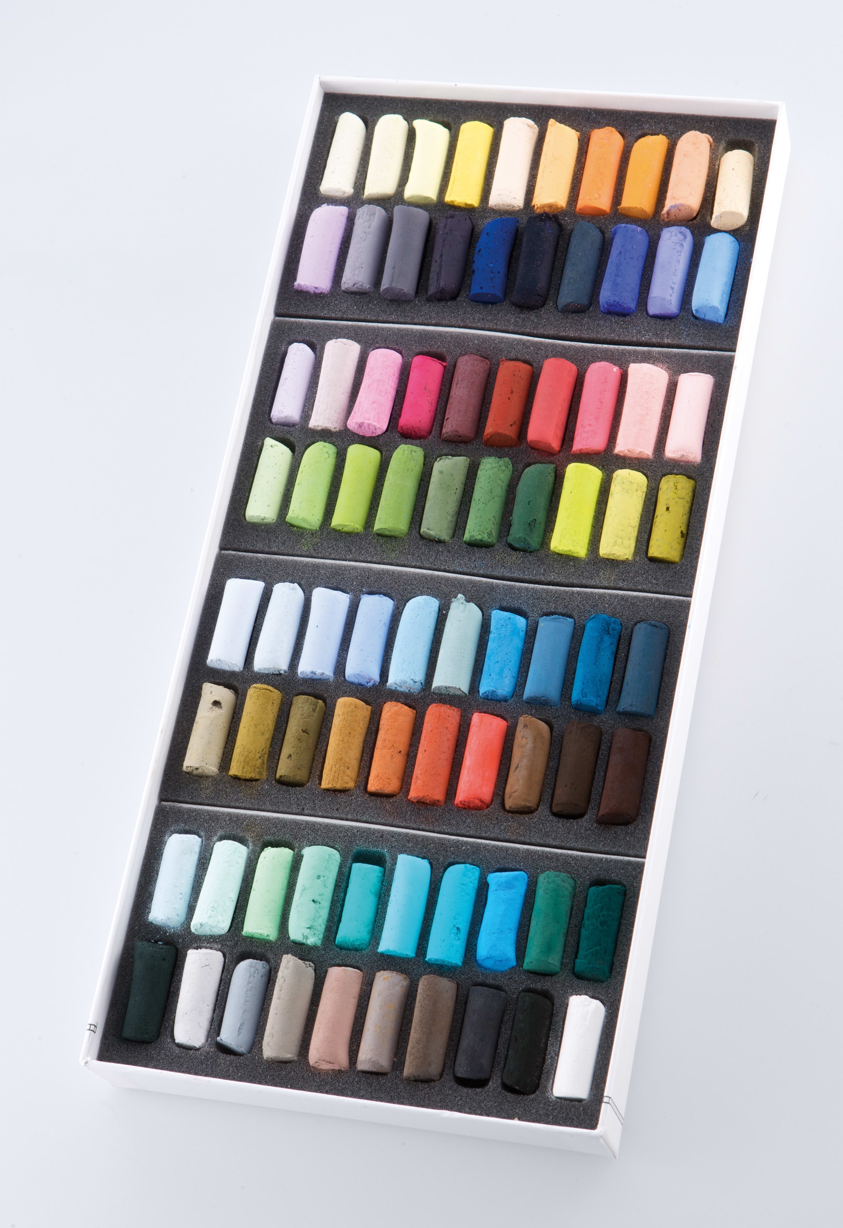 Sennelier Extra-Soft Pastel Half Stick Set, 80-Colors, Plein Air