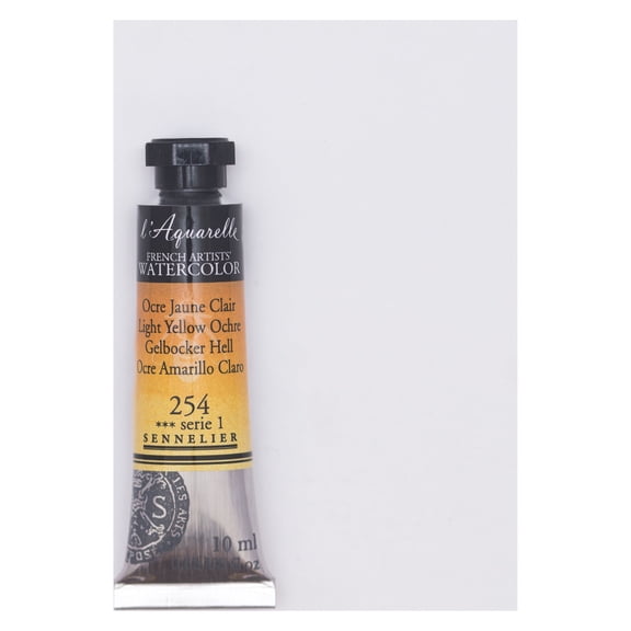 Sennelier French Artists' Watercolor, 10ml Tube, Light Yellow Ochre S1